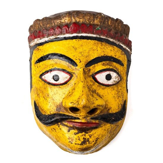 A PAINTED RITUAL MASK