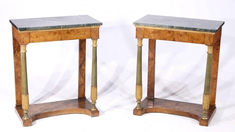 A PAIR OF CONSOLE TABLES