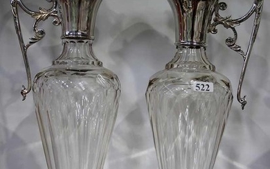 A PAIR OF LATE VICTORIAN EWERS