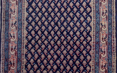 A Persian Hand Knotted Mir Runner, 300 X 85
