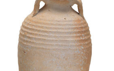 A Pingsdorfer earthenware vase ('Doppelhenkelflasche'), 13th century