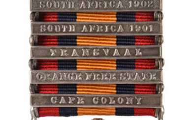 A Queen's South Africa Medal to Private F. Stewart