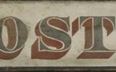 A T Foster & Co. Painted Wooden Sign