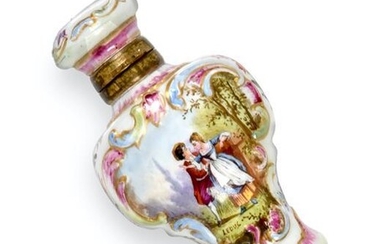 A Victorian Ceramic Scent-Bottle, Probably Second Half 19th Century, in...