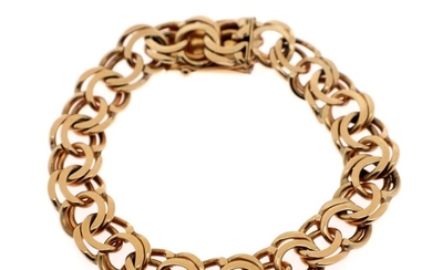 A bracelet of 14k gold. L. 22 cm. Weight app. 51.7 g.