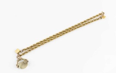A fancy-link bracelet and pendant