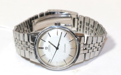 A gentlemen's Omega Automatic Seamaster stainless steel wristwatch