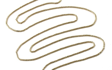 A gold Brazilian snake link guard chain