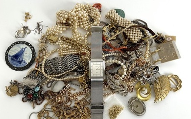 A ladies stainless steel Skagen wristwatch and assorted cost...