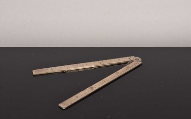 A late 18th/early 19th Century Six Inch Folding Ruler