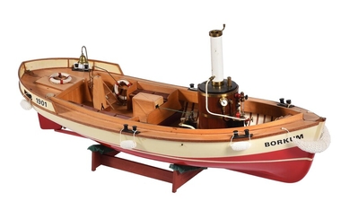 A model of a live steam boat 'Borkum Emden 1901'