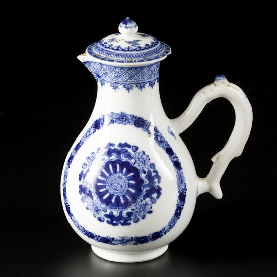 A porcelain pitcher with floral decoration for the Persian market, China, 18th century.