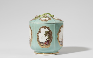 A rare Meissen porcelain tobacco box