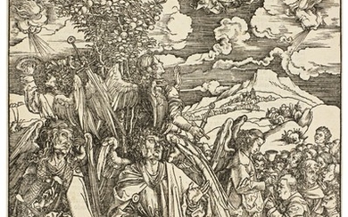 ALBRECHT DÜRER | THE FOUR ANGELS HOLDING THE WINDS (B. 66; M., HOLL. 169)