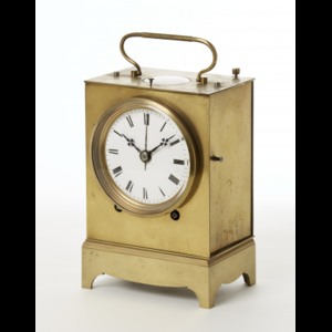 ANONYMOUS, Officier Brass travel clock First half 19th century...