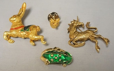 ASSORTED ANIMAL PINS