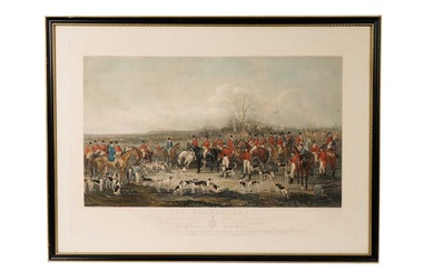 After Anson Ambrose Martin - The Bedale Hunt | hand coloured engraving