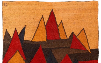 Alexander Calder (1898-1976), d'après Pyramids - N°56/100 Tapisserie Jute Édition limitée à 100 exemplaires Signée,...