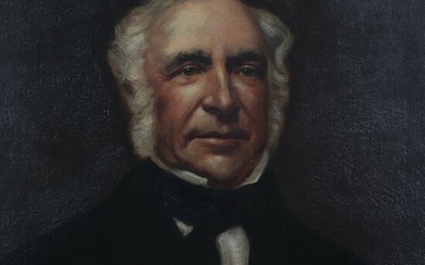 Am. School, 19th C., Portrait of a Gentleman, O/C