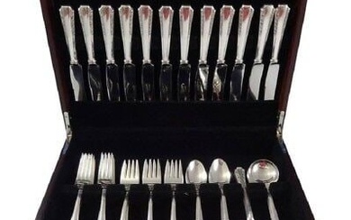 American Colonial by Amston Sterling Silver Flatware Set 12 Service 60 Pieces