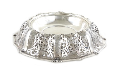 American Sterling Silver Reticulated Centerpiece