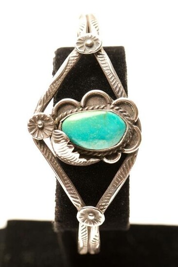 American Turquoise Sterling Silver Bangle