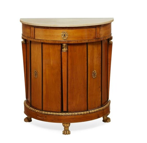 An Italian Neoclassical fruitwood side cabinet