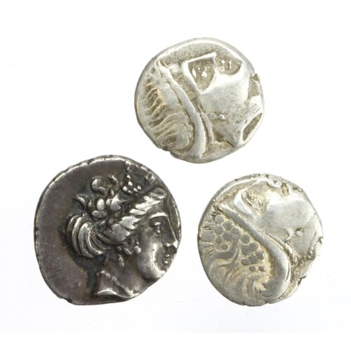 Ancient Greek silver (3): Tetrobols of Euboia, Histaia, 3rd-...