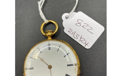 Antique 18ct Gold quarter repeat open face pocket watch by B...