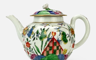 Antique 18thC Early Worcester Porcelain Teapot