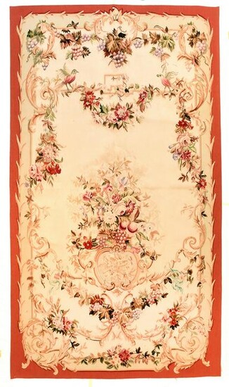 Antique Aubusson French Tapestry Panel wall Hanging