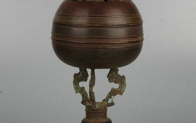 Antique Chinese Bronze Insence Burner with Xuande Mark