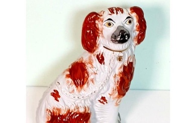 Antique Staffordshire Spaniel Dog