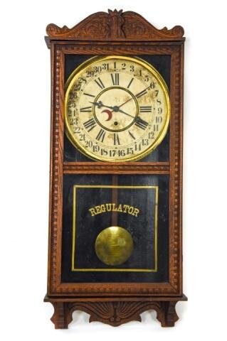 Antique WM Gilbert Observatory Regulator Clock