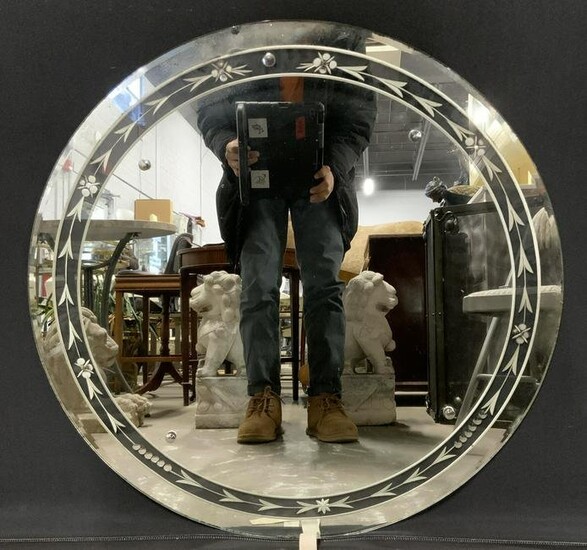 Art Deco Style Circular Mirror
