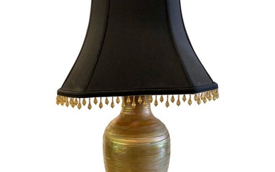 Art Deco Style Durand Fashion Art Glass Table Lamp