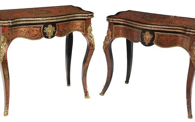 Assembled Pair Napoleon III Style Games Tables