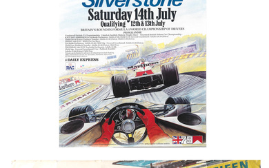 Assorted Formula 1 promotional and event posters