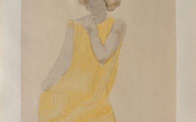 Auguste RODIN - Femme à robe jaune