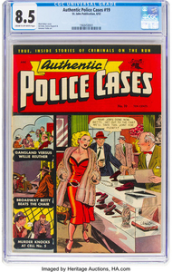 Authentic Police Cases #19 (St. John, 1952) CGC...
