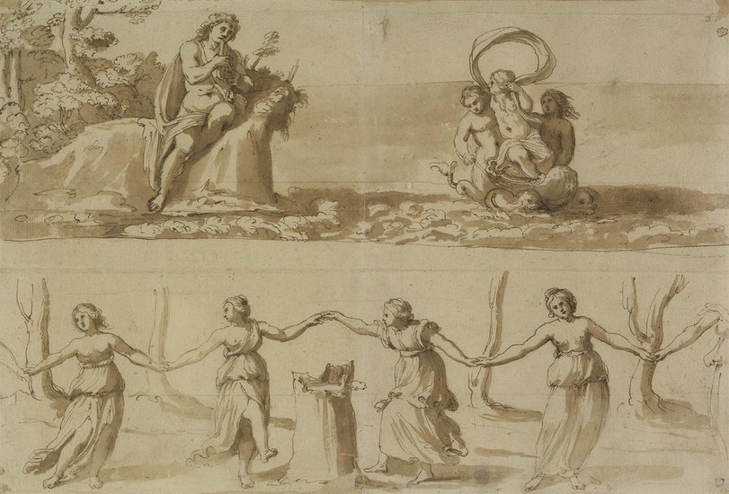 BOLOGNESE SCHOOL, EARLY 17TH CENTURY Studies for Scenes from the Story of Acis...