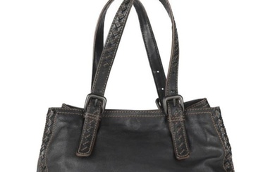 BOTTEGA VENETA Bottega Veneta intrecciato shoulder bag handbag 245322 leather black