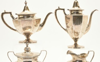 Baily, Banks & Biddle Sterling Silver Four Piece Tea