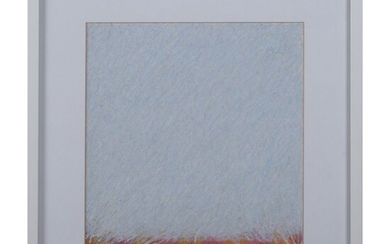 Bernd Berner (1930 Hambourg - 2002 Stuttgart), Sans titre (Flächenraum), 1965, Gouache sur papier. 29,5...