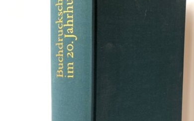 Bertheau, P., Hanebutt-Benz, E. and Reichardt, H. Buchdruckschriften im 20.Jahrhundert....