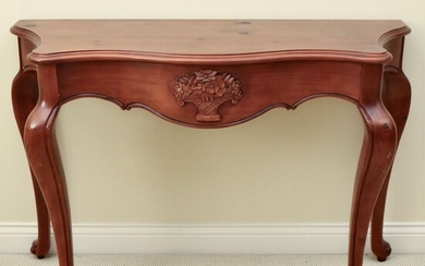 Bombay Furniture Queen Anne Style Serpentine Console Table