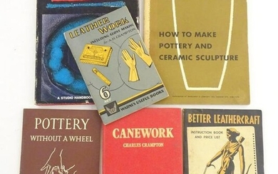Books: Six books on the subject of crafts, comprising
