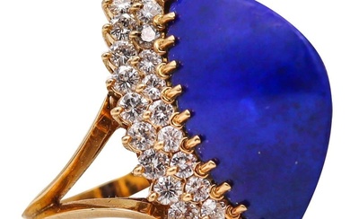 Boucheron Paris 1960 Cocktail Ring In 18Kt Gold With 12.98...