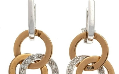 Brilliant clip earrings GG/RG/