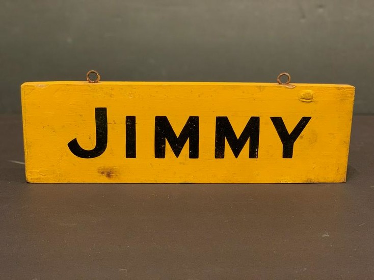 Burke, Vermont horse Stall sign, JIMMY, , c. 1940